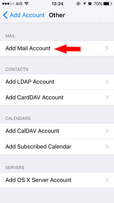 การตั้งค่า Email บน iPhone & iPad